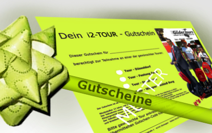 Segway-Tour Gutscheine zum selber Nutzen, oder zum Verschenken!