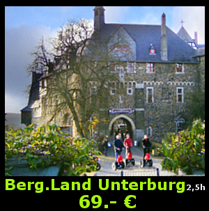 Segway fahren: Tour Wupper -Schlossburg - Müngstener Brückenpark